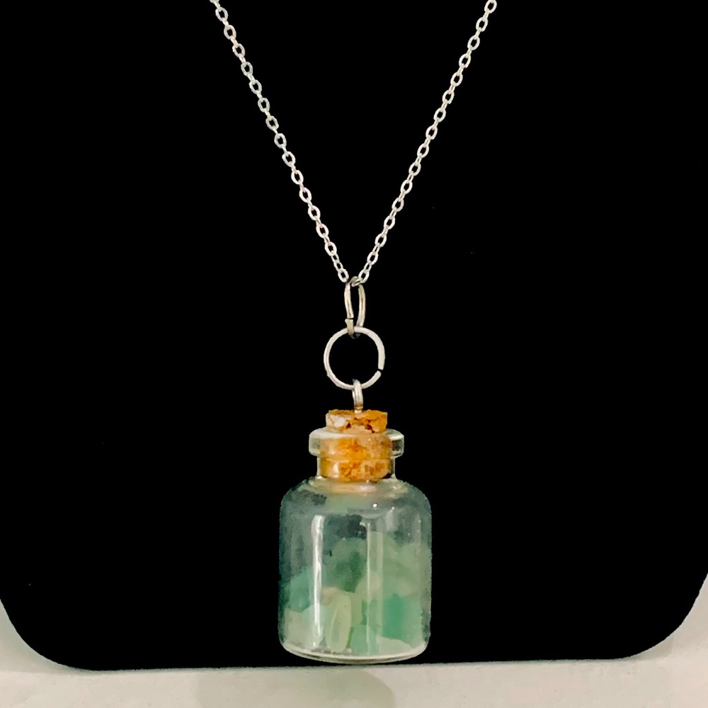 Handmade crystal necklace